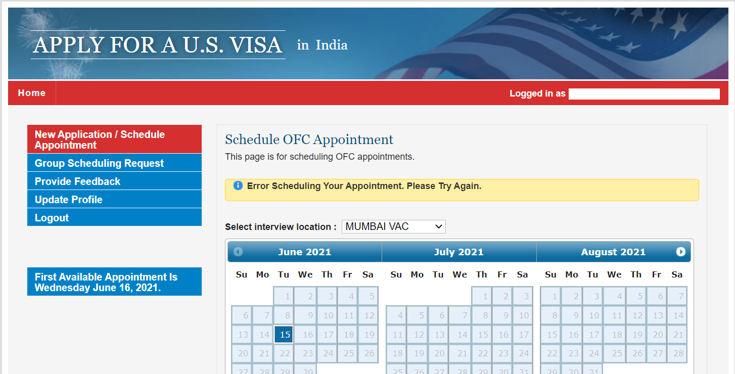 The RCE07 Error US Visa Scheduling Challenges